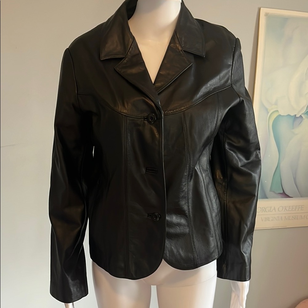 Women's Black Leather Jacket